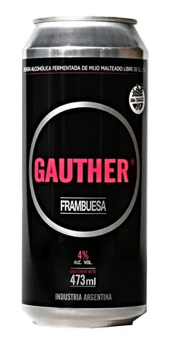 GAUTHER FRAMBUESA SIN T.A.C.C. LATA DE 473ML